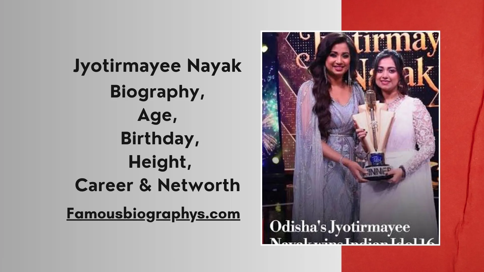 Jyotirmayee Nayak, Indian Idol 16 winner, Jyotirmayee Nayak biography, Odisha singer, Indian Idol season 16, music therapist, Bhubaneswar singer, playback singer Odia, Voice of Odisha Junior